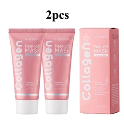 60g Deep Collagen Anti - Wrinkle Peel - Off Face Mask for Lifting and Rejuvenating Overnight Skin Care (2pcs)