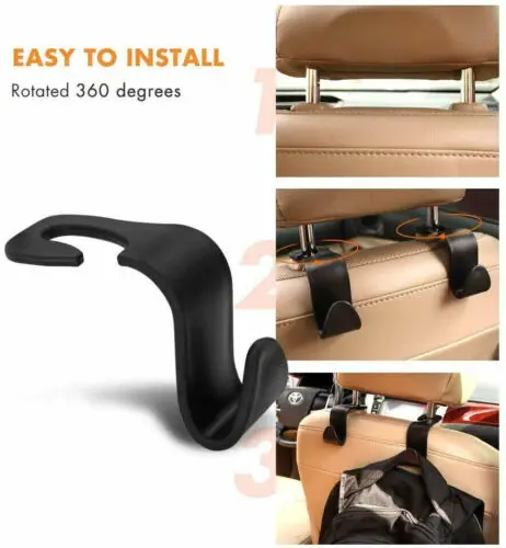 

Car Seat Back Multi-functional Hook Back Seat Car Interior 4x Goods Shape Of Heart Small Hook Rear Row To Hide Car Hook Storage