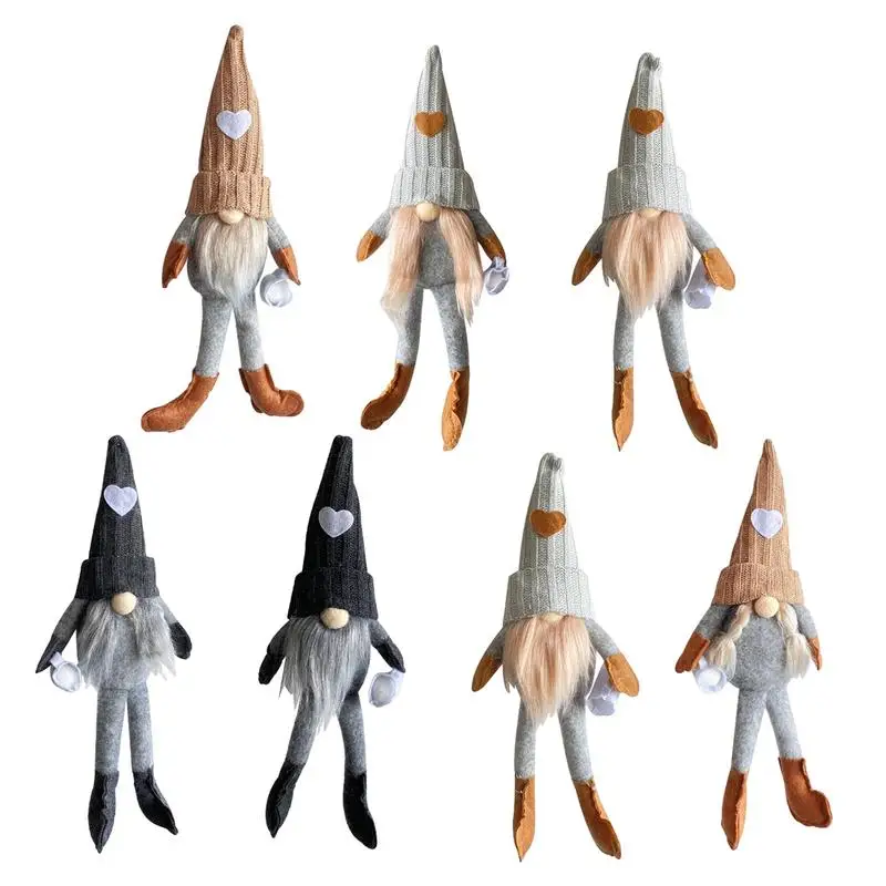 

Easter Gnome Plush Doll Faceless Gnomes Figure with Long Retractable Leg Multifunctional Handmade for Home Decor Handcraft