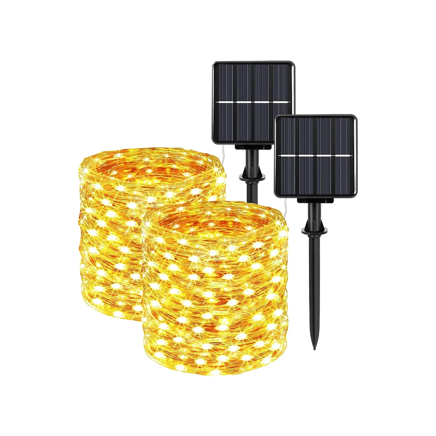 أضواء خارجية مقاومة للماء تعمل بالطاقة الشمسية ، أ...