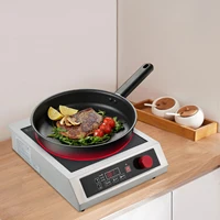 Table de cuisson à induction commerciale 3500W, puissant brûleur à induction électrique, cuisinière électrique de comptoir avec capteur numérique, corps en acier inoxydable pour bars, restaurants et chaînes de restaurants 2