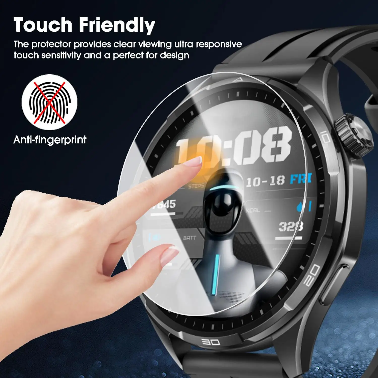 Tempered Glass Screen Protector - HD Clear, Bubble-Free, Shatterproof Protective Film