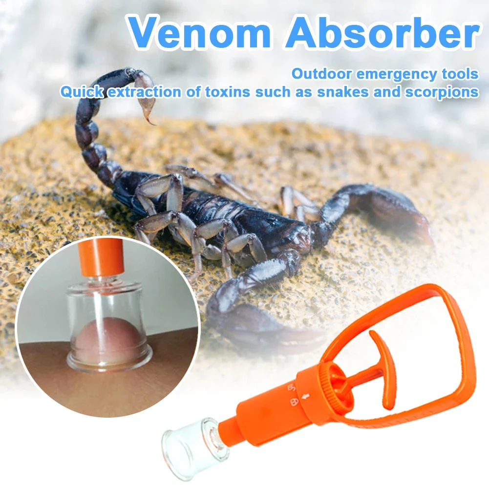 Venom Extractor Outdoor Camping Survivor Emergency First Aid Kit Snake Venom Bees Bite Extractors