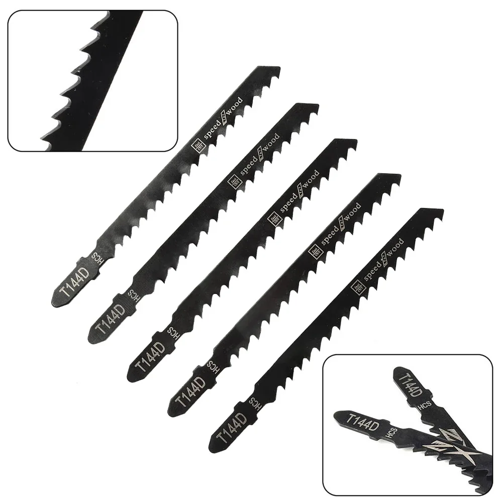 HCS Jigsaw Blades T144D 10Pcs/set For High Speed Wood Plastic Board Cutting Saw Blade Durable Woodworking Tools jig saw blades
