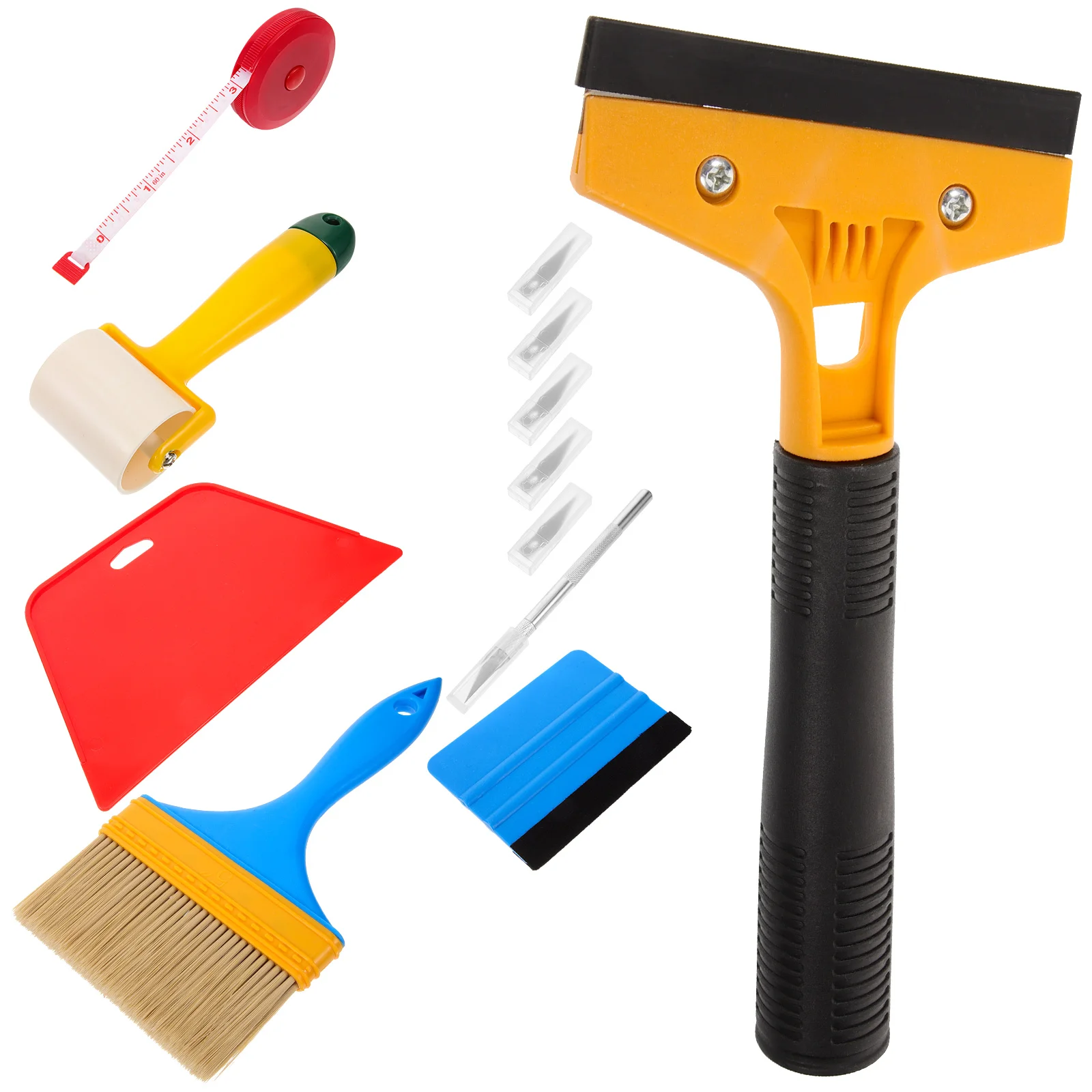 

Film Application Tool Kit Wallpaper Peel and Stick Tools Roller for Glue Squeegee Spatula