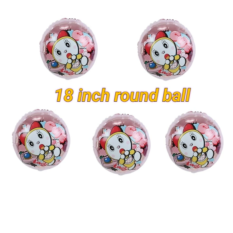 Doraemon & Dorami Birthday Balloon Set - Cartoon Anime Aluminum Balloons for Party Decor & Photography Props