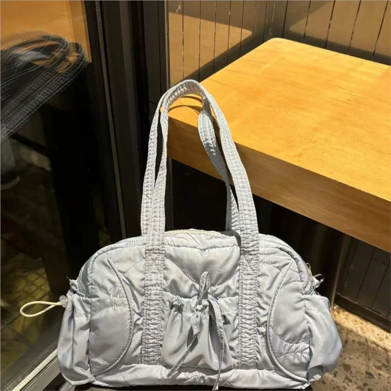 Korean Style Niche Design Plaid Tote Bag Ladies Sweet Bow Large Capacity Shoulder Bag Women Casual Versatile Commute Handbag New