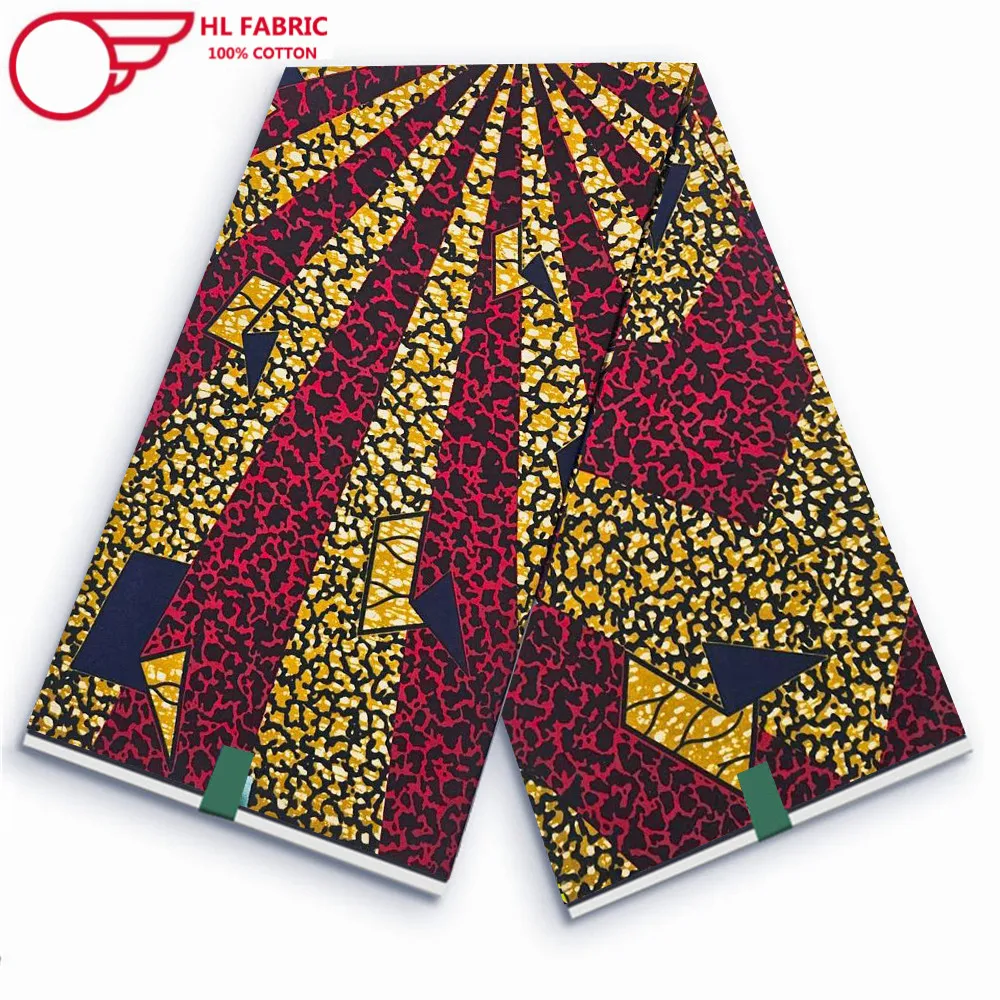 

Veritable Wax 100% Cotton African Wax Fabric Nigerian Ankara Block Prints Batik Fabric Dutch Hollandais Pagne For Sewing VL-0-8