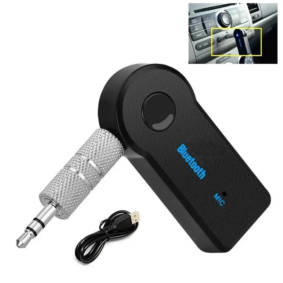 Bluetooth Receiver Bluetooth 5.0 Audio Receiver Mini Stereo AUX USB for PC Headphone Car Handfree Wireless Adapter