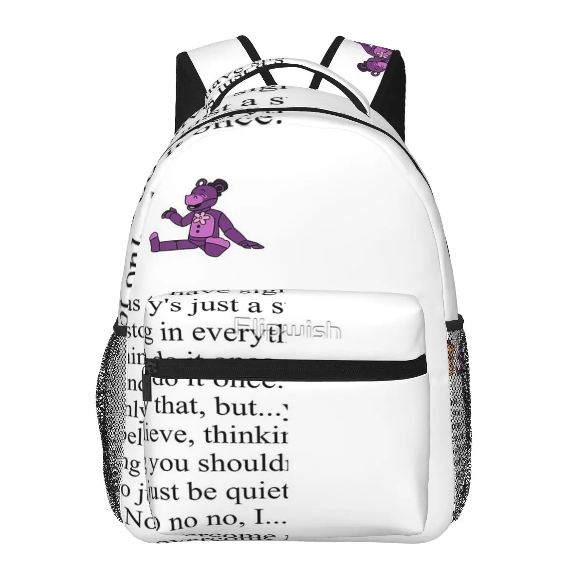 Fnaf Ffps Chibi Orville Mr Hippo One Zaino Casual