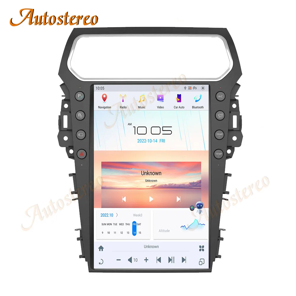 14.4 Android 13 Carplay Screen For Ford Explorer 2011-2019 SYNC 1 2 3 Tesla Styl