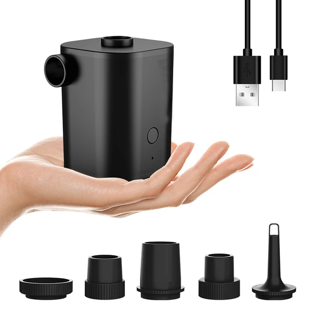 Camping Portable Air Pump Ultra-Mini Air Pump With 2500mAh USB Charging For Pillow Swimming Ring Inflatable Boat 4