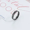 Fashion Jewelry New Titanium Steel Men's and Women's Simple Personality 4MM Grinding Couple's Ring 5
