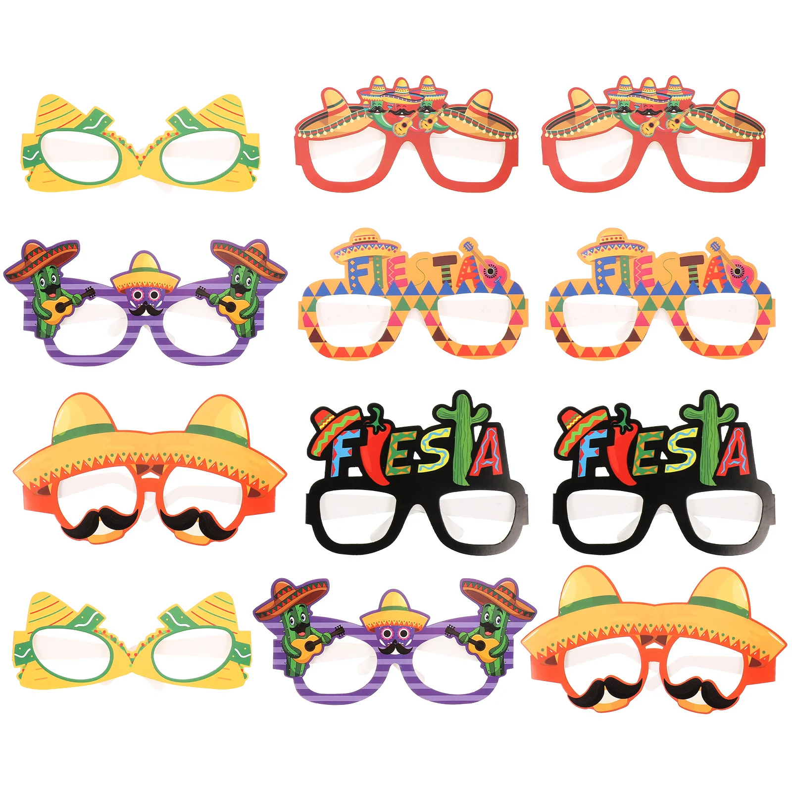 Glasses Party Fiesta Eyeglasses Mexican Props Themed Cinco Mayo De