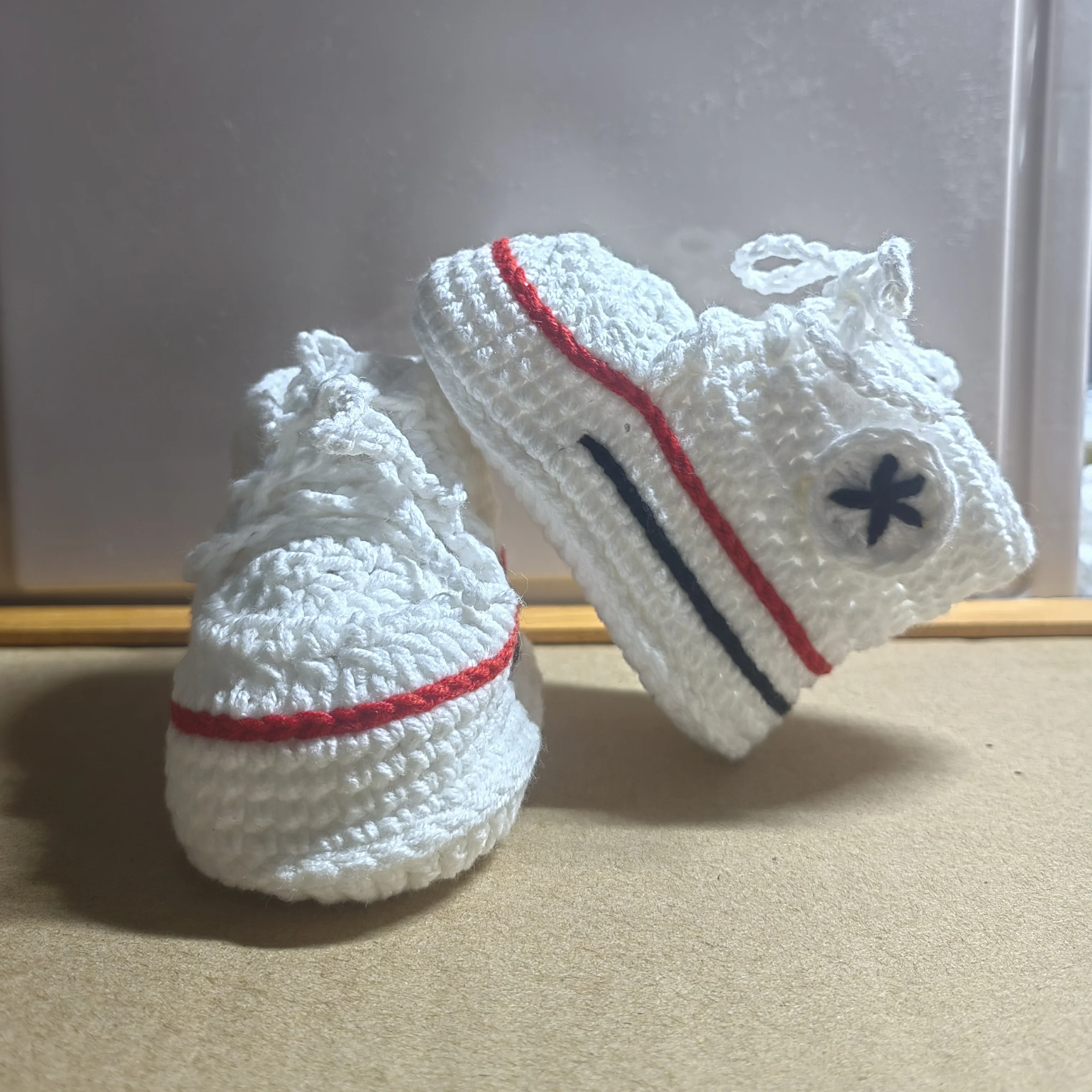 Purely Hand-Woven Baby Shoes, Lace-Up Sneakers, Baby Gift Shoes, Woolen Soft-Soled Shoes 6