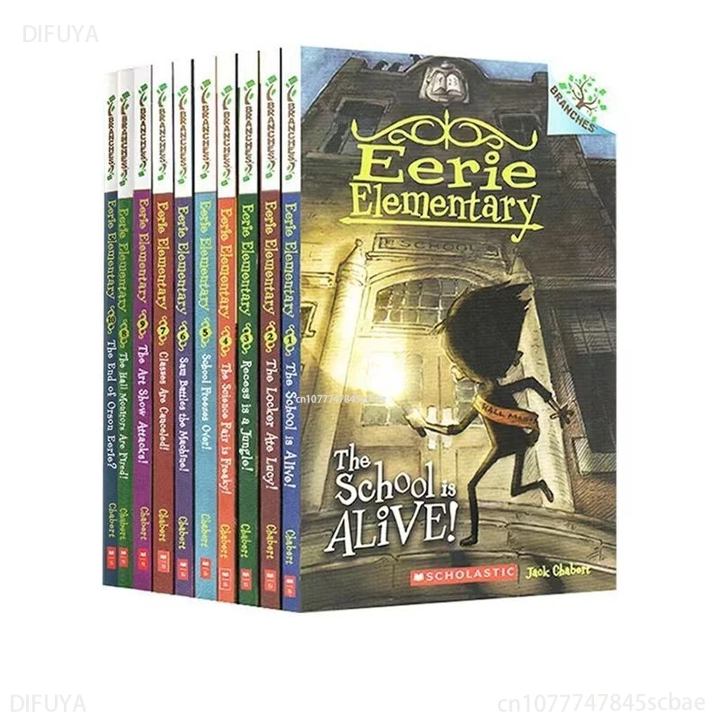 

10 Volumes of Eerie Elementary Weird Elementary School English Original Version Branches Children Story Book Bedtime Reading