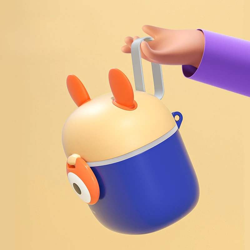 Portable Milk Powder Box Cow Milk Powder Dispenser Food Preservation Box with Spoon Compartment for Visiting Picnic Outing