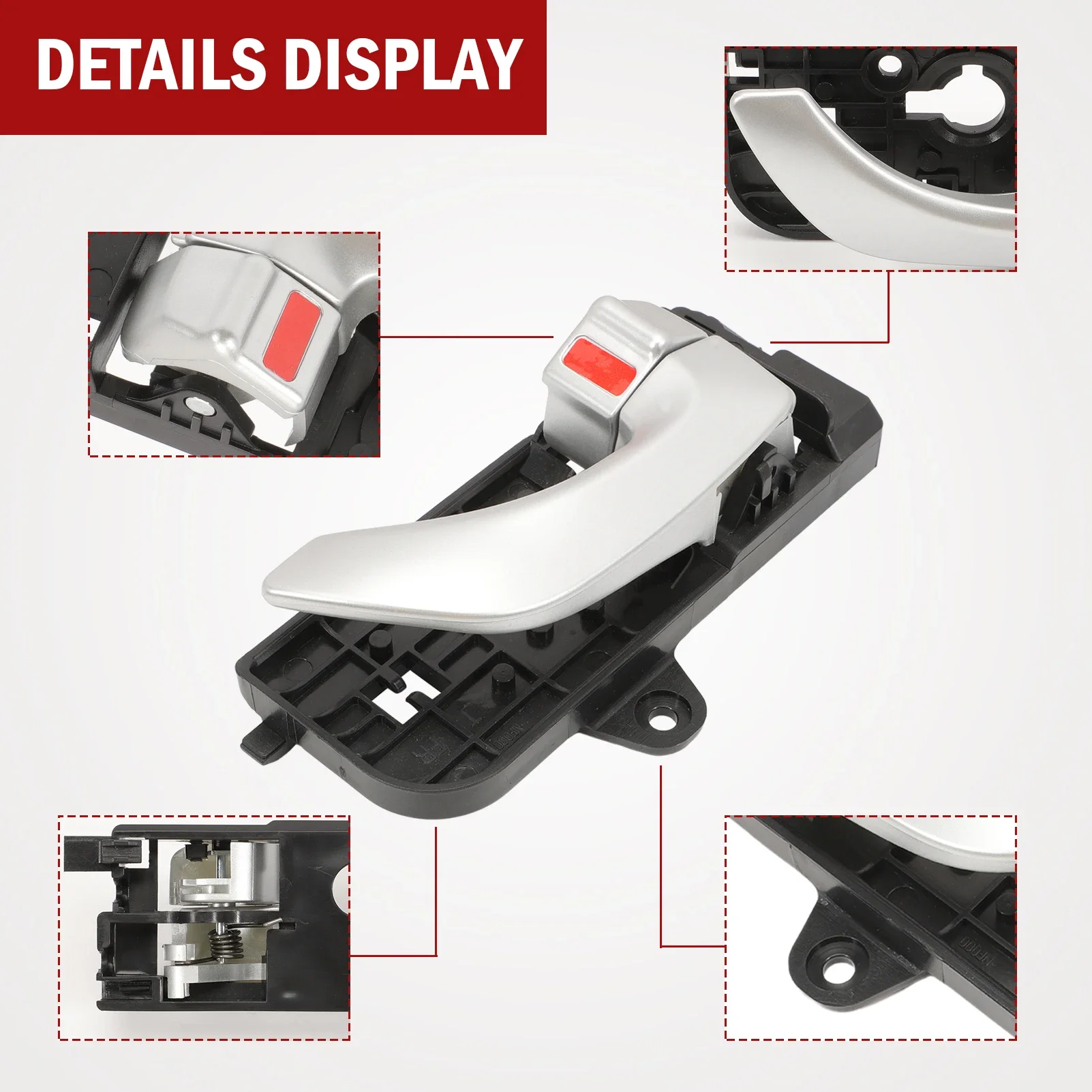 4개 세트 내부 도어 핸들 96526 826103K020XZ 현대 소나타 2005 2006 2007 2008 83620-3K020용