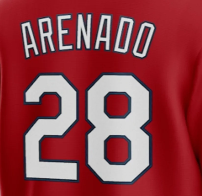 thumbnail image 1 of Camisetas de béisbol de la famosa marca St. Louis con bordados para hombres, mujeres y jóvenes, personalizadas #1 SMITH #21NOOTBAAR #28 ARENADO GOLDSCHMIDT, 1 of 5