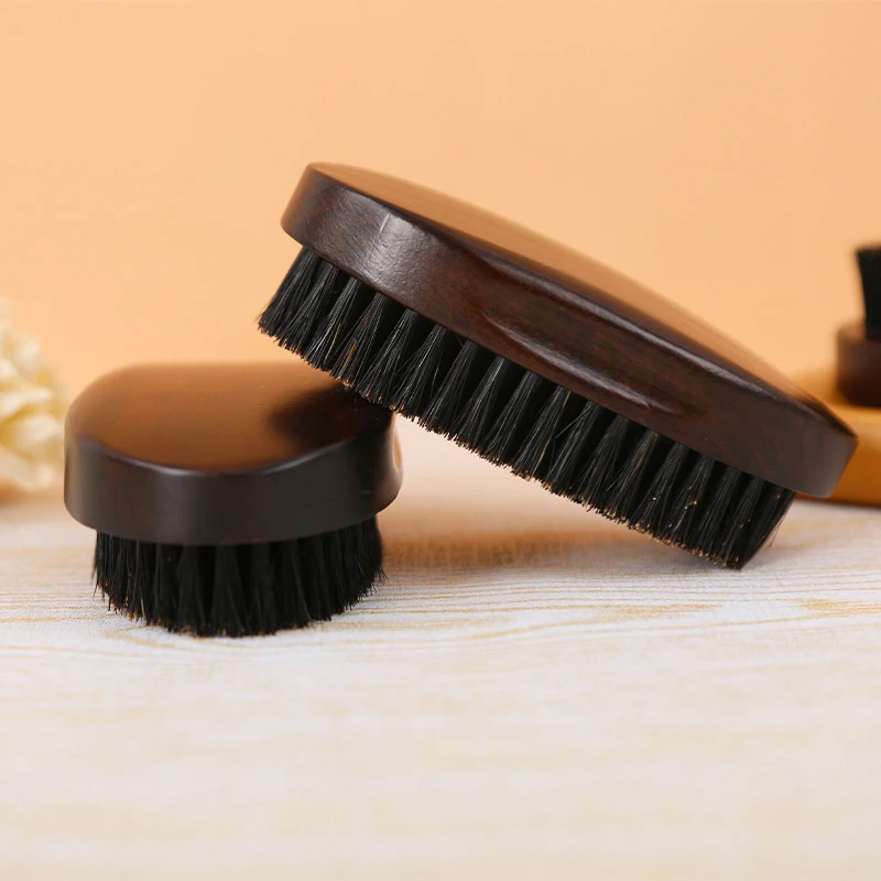 Natural Boar Bristle Beard Brush For Men Bamboo Face Massage That Works Wonders To Comb Beard And Mustache