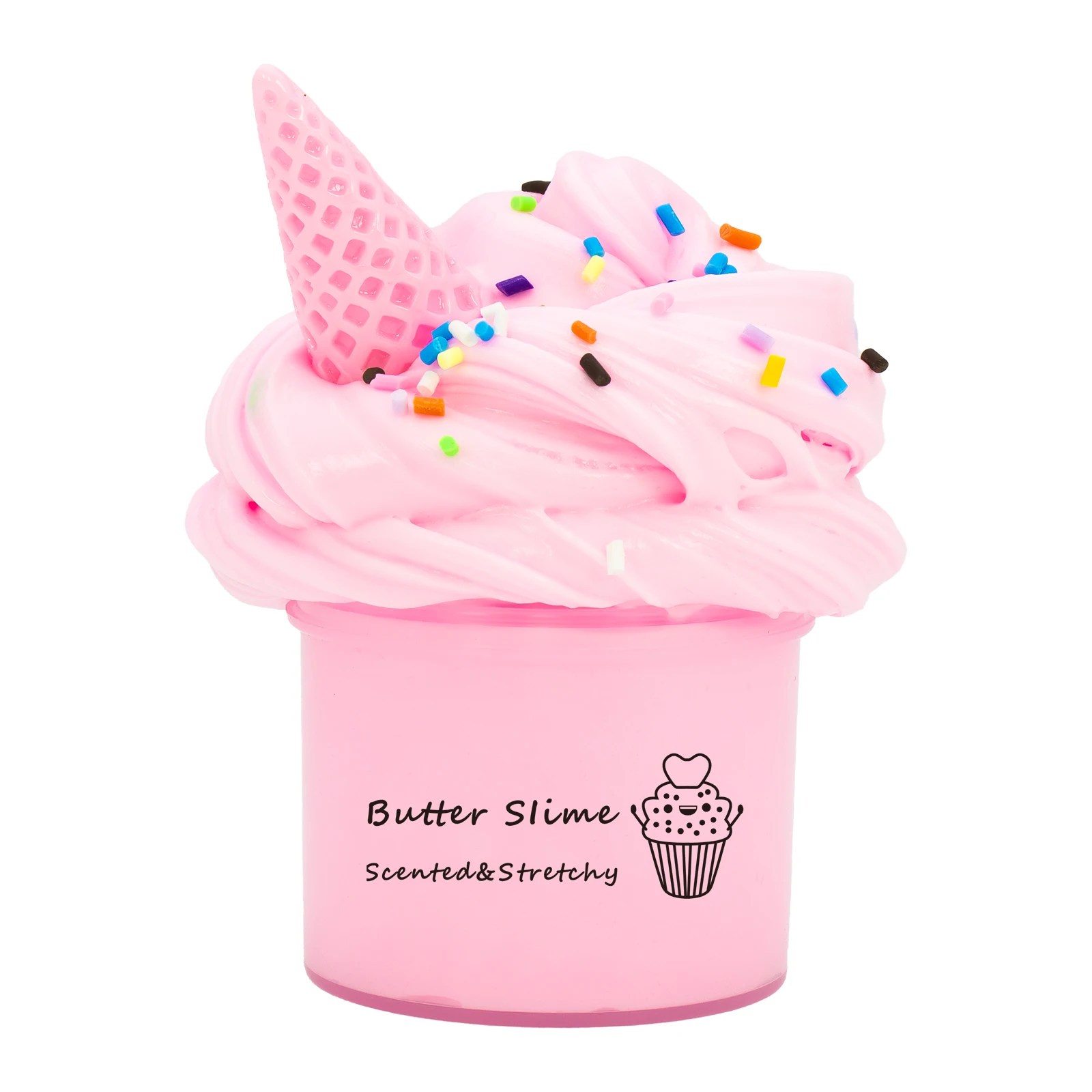 70ML Scented Butter Slime,Strechy And Non-Sticky,Ice Cream Cones accessories,Birthday, Holiday, Easter Day Party Gifts,DIY Stres 4