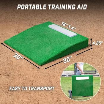 Portable Pitching Mound for Baseball Pitchers - 30 x 30 x 4 Inch 3