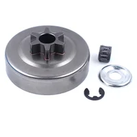 3/8 6T Clutch Drum Sprocket Washer E-Clip Kit for STIHL Chainsaw MS170 MS180 MS210 MS230 MS250 017 018 021 023 025 1123 640 2003 1