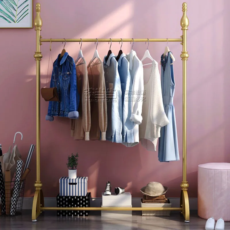 

Living Room Storage Coat Rack Shelves Bags Metal Modern Dressing Standing Coat Rack Hanger Roupeiros Bedroom Furniture TY20XP