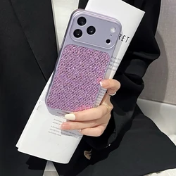Luxury Glitter Diamond Jewelled Shockproof Phone Case with TPU Bumper Back Cover - iPhone 15 Plus (PURPLE)