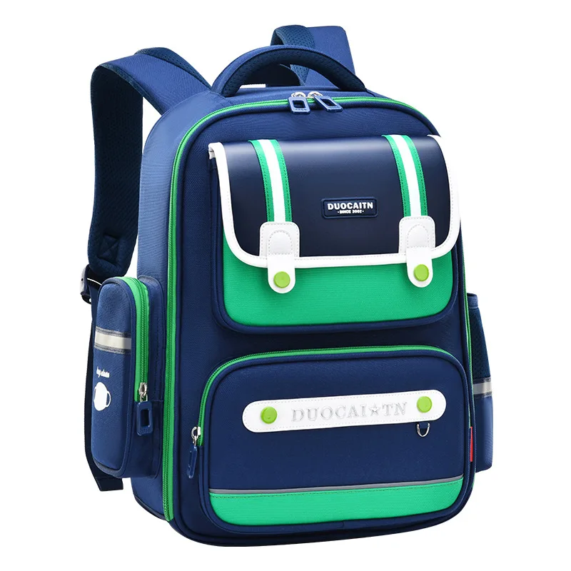 School Bags Primary School Children British Style Shoulders Backpack Boys and Girls Large Capacity Multi-Compartment Schoolbag