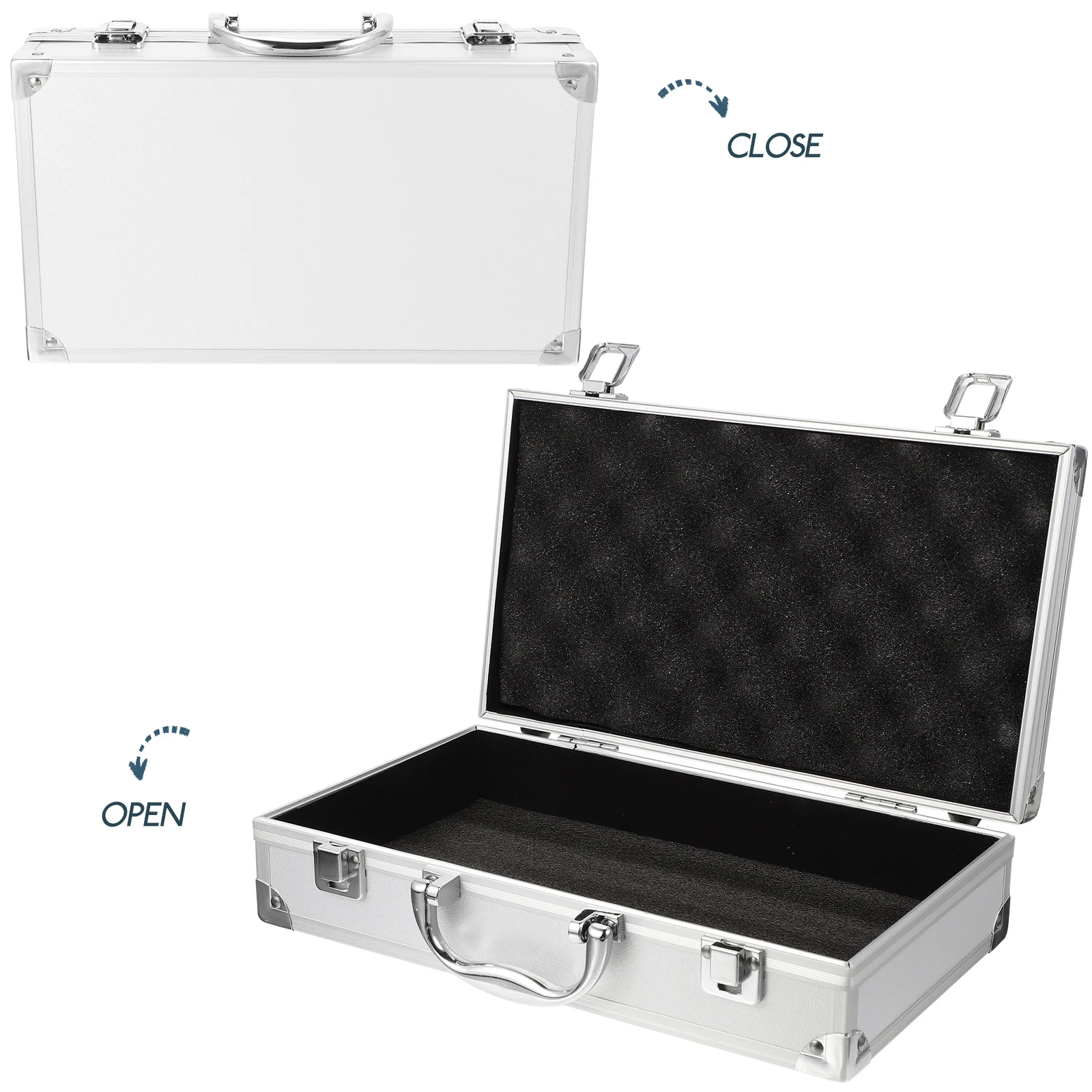 White Aluminum Alloy Tool Box Portable Medical Case Medicine Storage Container First Aid Kit Tools Packaging Durable Household