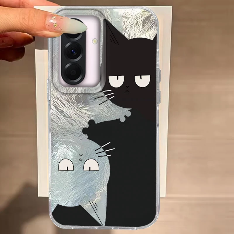 Cute Black Cat Cartoon Fashion Phone Case
