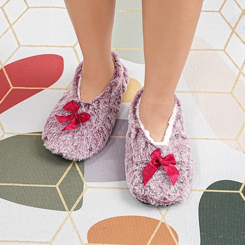 Damen-Baumwoll-Bodensocken für den Innenbereich, rutschfeste, weiche Bodenschuhe, bedruckte, verdickte Hausschuhe für Erwachsene – Detail 11