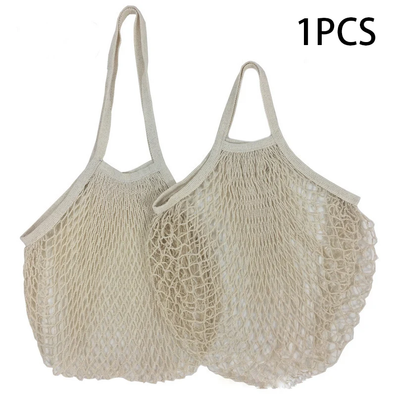 Eco-Friendly Reusable Mesh Grocery & Produce Storage Bags with Long Handles