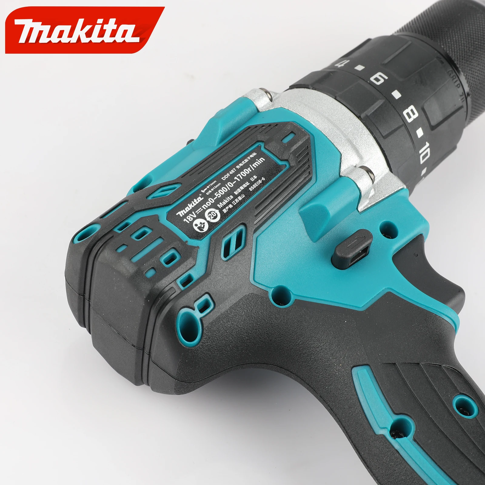 마키타 DDF487 18V LXT 무선 브러시리스 임팩트 드릴 13mm 1700rpm 소형 스크루드라이버 전동 공구 (18V 배터리용)