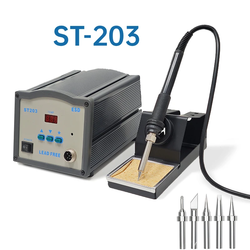 203H Soldering Station Intelligent Lead-free 90W High Frequency Repaid Heating Soldering Iron for SMD PCB IC Repair