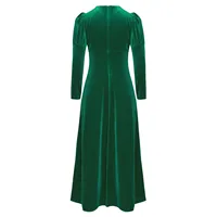 Robe de princesse médiévale en velours pour filles, manches longues, robe rétro Renaissance, robe longue romaine de prairie, fête d'Halloween et de carnaval 4