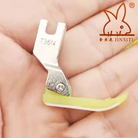 T36N T36LN Narrow Zipper Foot with Plastic Bottom Fit for All of Industrial Single Needle Lockstitch Sewing Machine Accessories 2