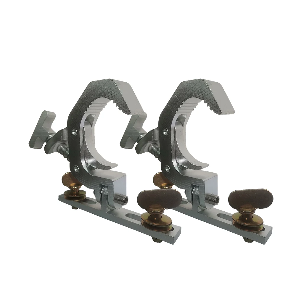 2 Pezzi Led Beam Spot Moving Head Light Ganci Alluminio 42-61Mm Truss Hook Professional Disco Dj Hanging Clamp Equipment