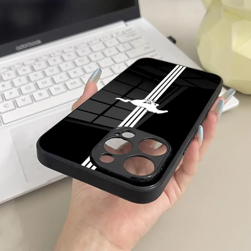 Sleek Car-Inspired Glass Phone Case Cover