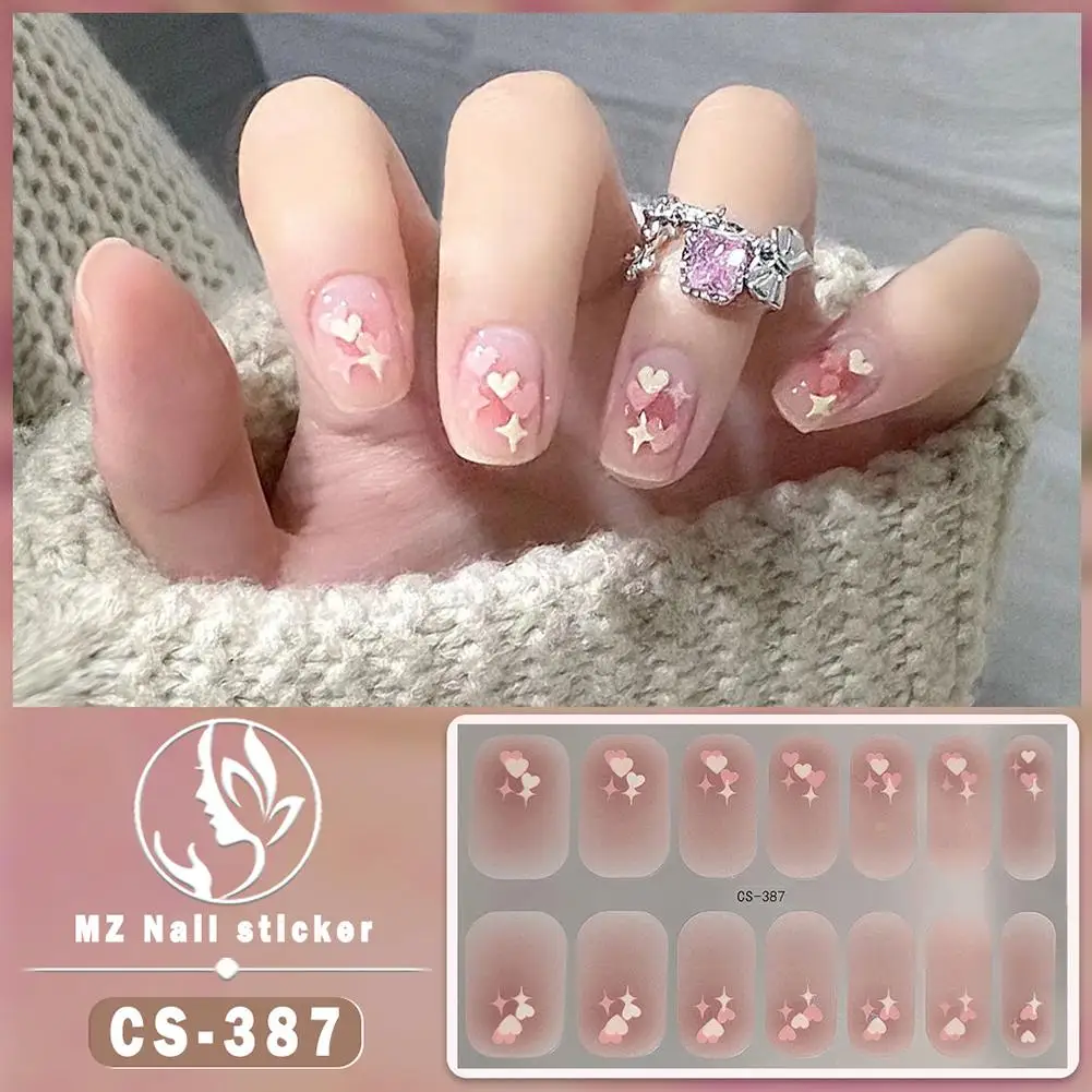 Nail Sticker Panda No-bake Gel Nail Oil Film Attached Chinese Style Film Waterproof Sticker H5U6