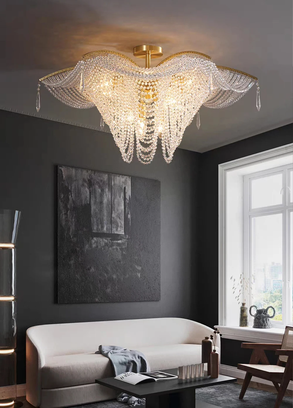 卓上スタンド クリスタル電気スタンド寝室照明クリエイティブ 大人気