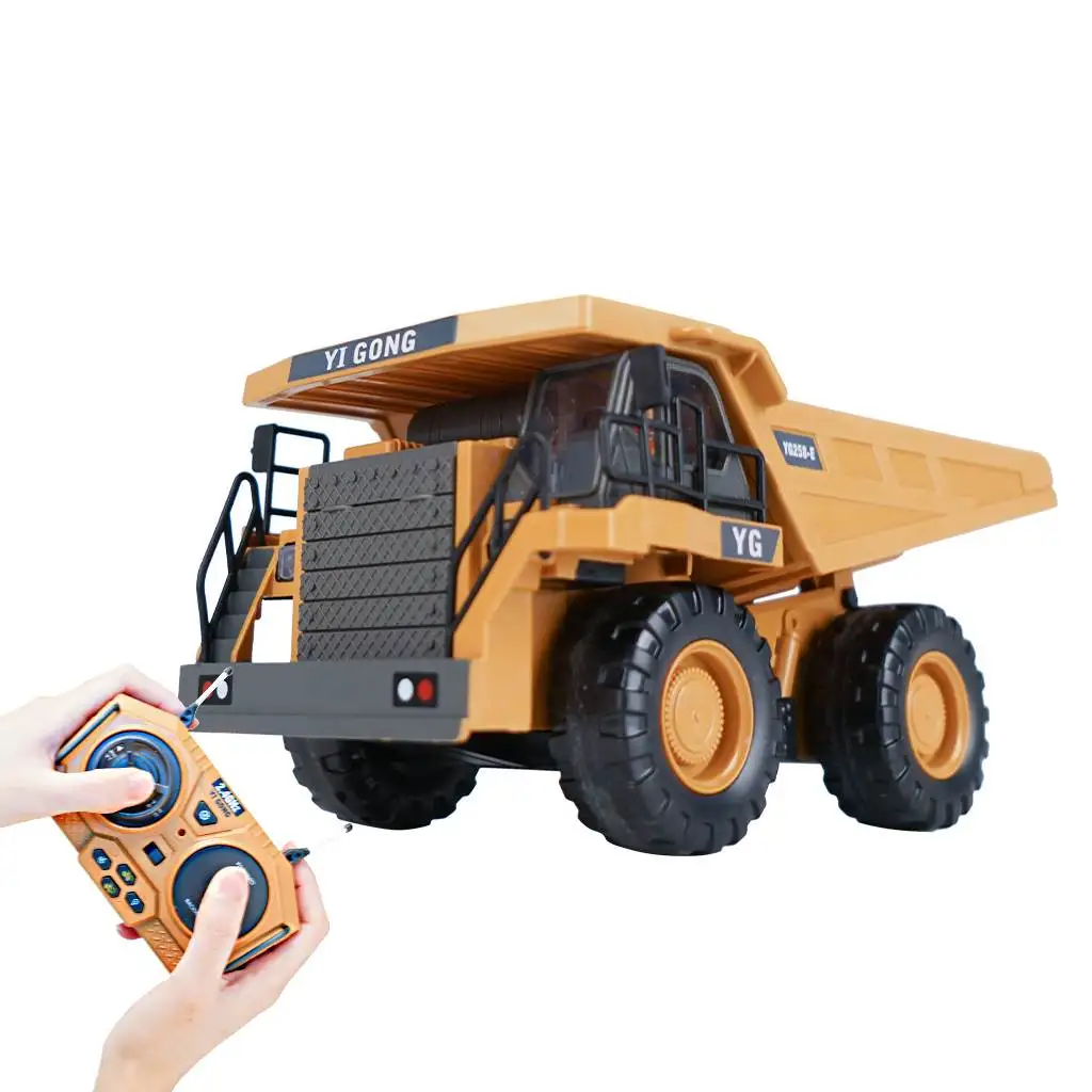 1/24 2.4GHz 9CH RC Dump Truck RC Car Construction Truck Engineering  Vehicles with Light Music Gift Toys for Kids Boy Children