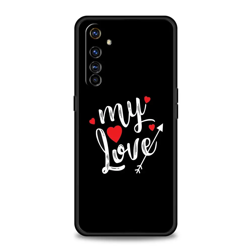I Love You Pink Heart Soft Phone Case