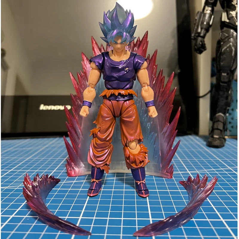 

15cm Dragon Ball Son Goku Anime Figure Super Saiyan Statue Figurine Demoniacal Fit Df Shf Shining Soul God Pvc Model Toys Childr