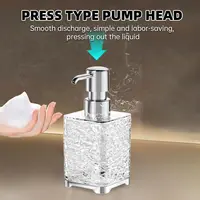 Multipurpose Soap Dispenser Easy to Clean Glass Soap Pump Dispenser Ideal for Bath and Bathroom 2