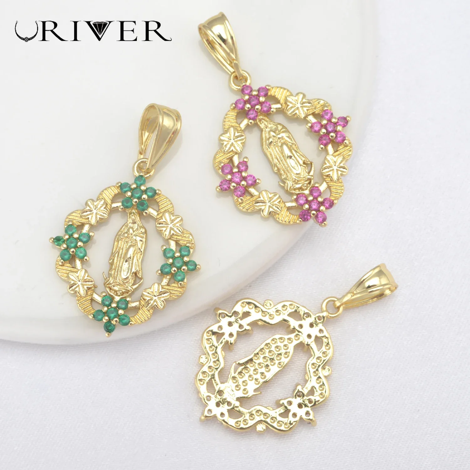 LJRIVERVirginMaryNecklacePendantJewelryAccessoriesJewelryMaking