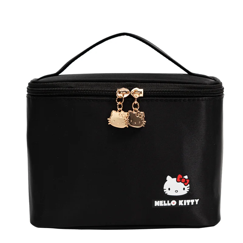 Hello Kitty Cosmetic Bag Black 2023 New Ins High Quality Portable