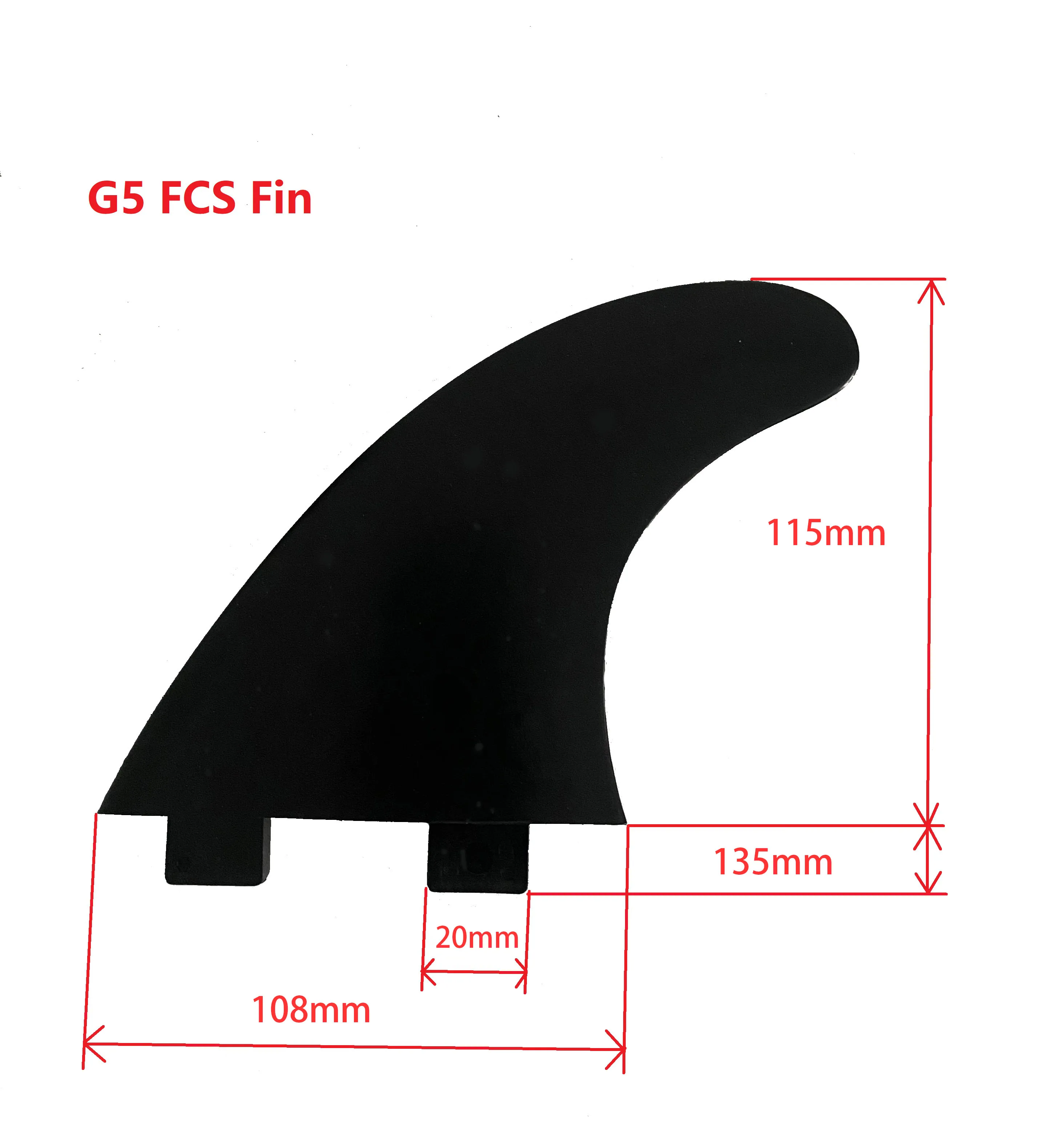 3 pieces G5 Surfboard Fins Size M SUP Accessory Surf Fin Paddle Board Fin