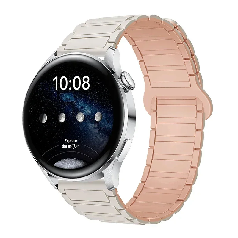 Magnetic Loop Silicone Bracelet Watch Strap - 22mm